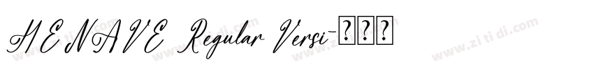 HENAVE Regular Versi字体转换